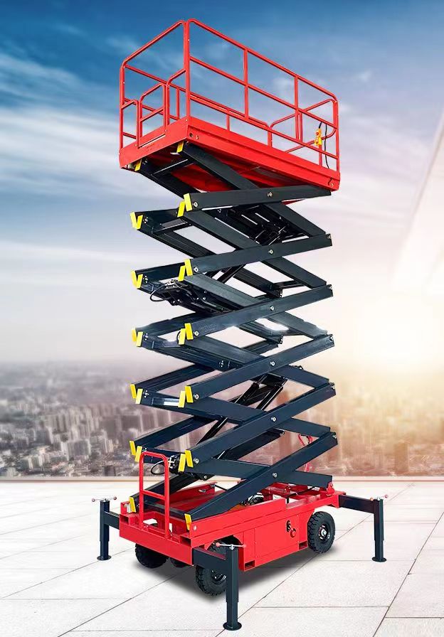 Plataforma elevadora de tijeras de 10 metros para caminar asistido 