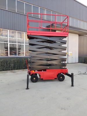 Plataforma elevadora de tijeras de 12 metros para caminar auxiliar 